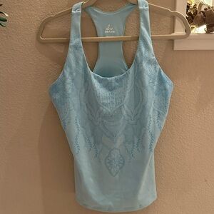 Prana Sky Blue Sleeveless Workout Top